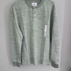 Goodfellow & Co Men's Sage Long Sleeve Henley